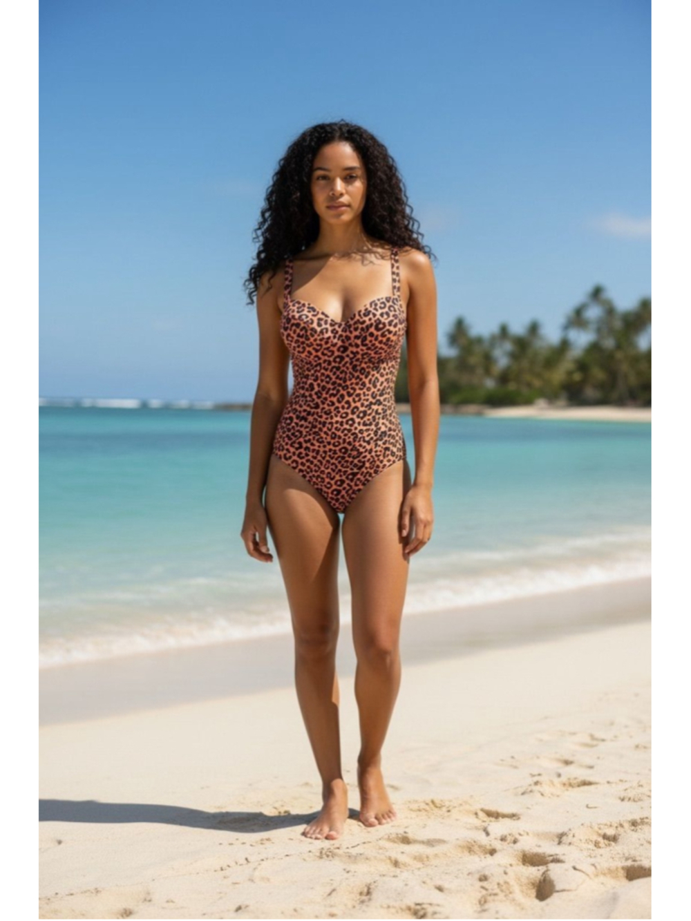TA3 | Leopard Short Hipster 1pc Swinsuit | XL FG Cup |NWOT | $188 Retail